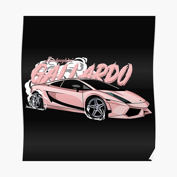 Pink Lamborghini Posters for Sale | Redbubble