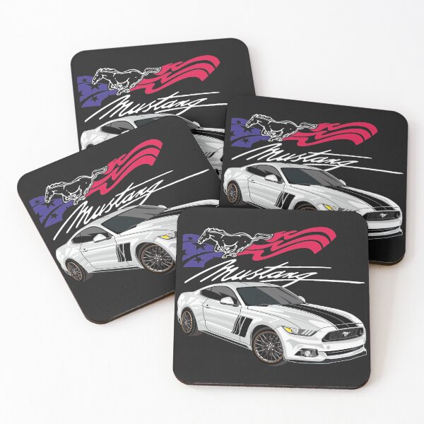 Item preview, Ford Mustang Muscle Car White  designed and sold by viralstudio.