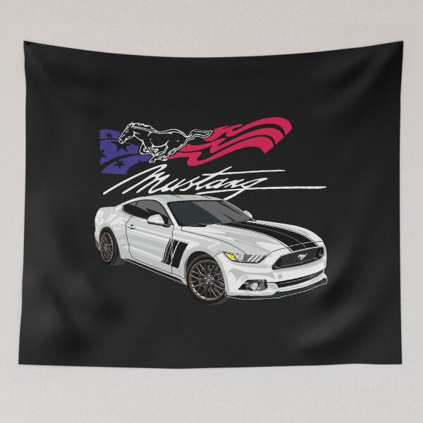 Item preview, Ford Mustang Muscle Car White  designed and sold by viralstudio.