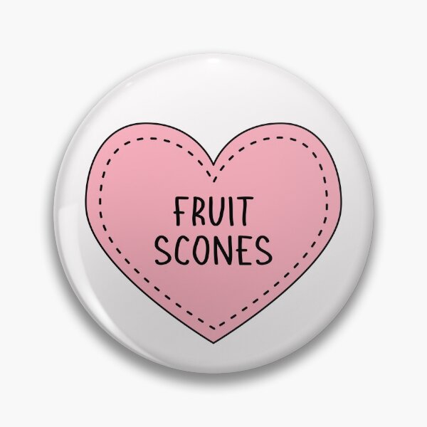 Item preview, Fruit Scones Cute Pink Cottagecore Heart British Food designed and sold by cashewdays.