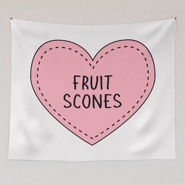 Item preview, Fruit Scones Cute Pink Cottagecore Heart British Food designed and sold by cashewdays.