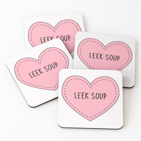 Item preview, Leek Soup Cute Pink Cottagecore Heart Welsh Food designed and sold by cashewdays.