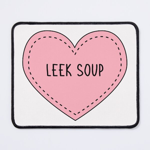 Item preview, Leek Soup Cute Pink Cottagecore Heart Welsh Food designed and sold by cashewdays.