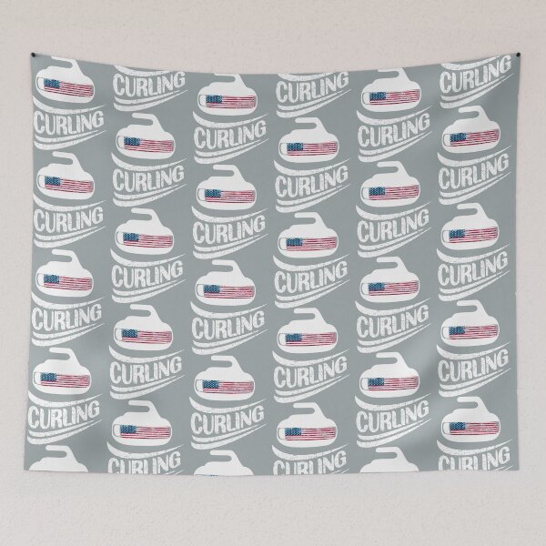 Item preview, USA Flag Curling gifts   designed and sold by InkAndBeats.