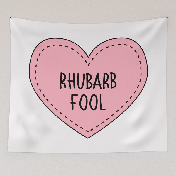 Item preview, Rhubarb Fool Cute Pink Cottagecore Heart British Dessert designed and sold by cashewdays.