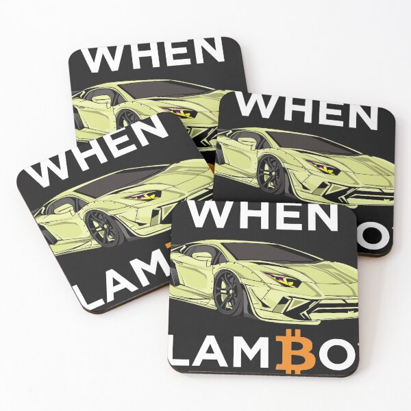 Item preview,  When Lamborghini Aventador light green Bitcoin Crypto  designed and sold by viralstudio.