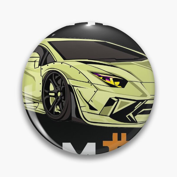 Item preview,  When Lamborghini Aventador light green Bitcoin Crypto  designed and sold by viralstudio.