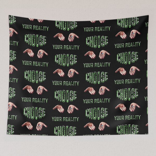 Item preview, CHOOSE YOUR REALITY, RED PILL OR BLUE PILL, CONSPIRACY,  designed and sold by R B Chrystal.