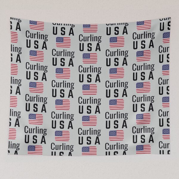Item preview, USA Curling designed and sold by InkAndBeats.