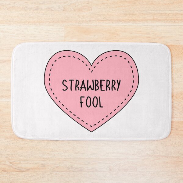 Item preview, Strawberry Fool Cute Pink Cottagecore Heart British Dessert designed and sold by cashewdays.
