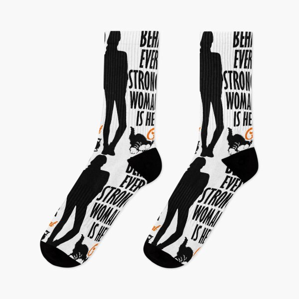 Item preview, Behind Every Strong Woman Is Her Cat, Cat Lover designed and sold by DukeSTaurus.