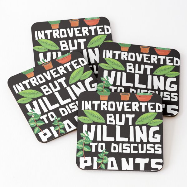 Item preview, Introverted But Willing To Discuss Plants Funny Gardening designed and sold by JodyBoling.