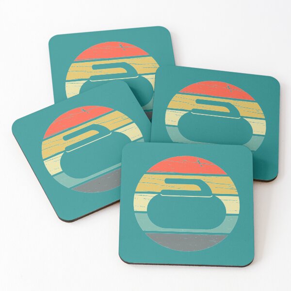 Item preview, Curling Vintage Retro   designed and sold by InkAndBeats.