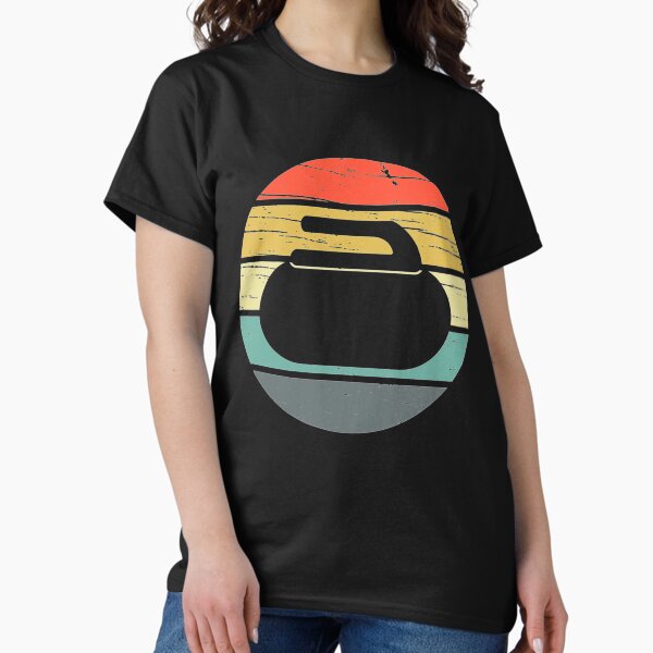 Item preview, Curling Vintage Retro   designed and sold by InkAndBeats.