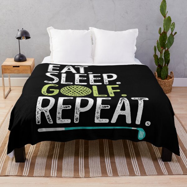 Item preview, Eat Sleep Golf Repeat Golfing Golfer Funny Men Women Sports designed and sold by StephaniMurray.