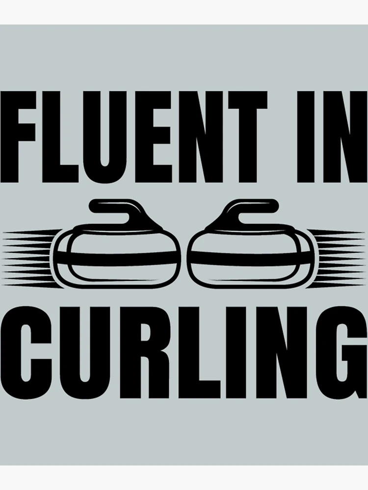 Thumbnail 3 of 3, Poster, Fluent In Curling designed and sold by InkAndBeats.