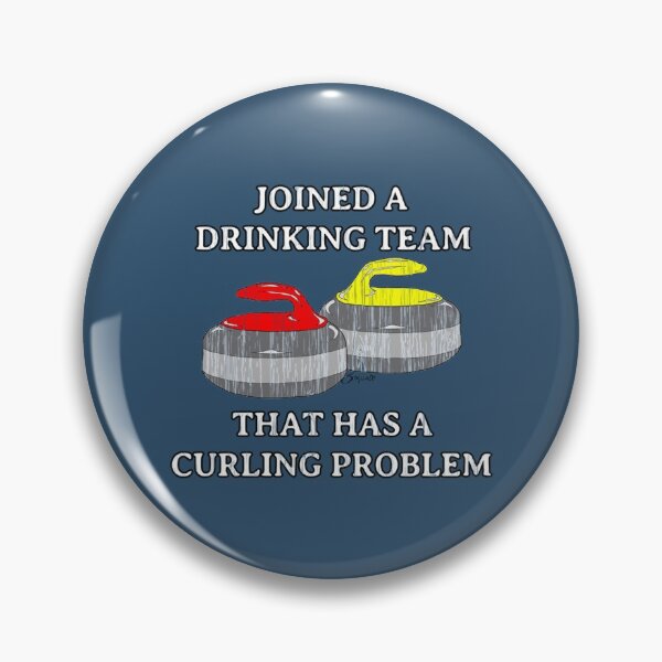 Item preview, Curling, Joined a drinking team   designed and sold by InkAndBeats.