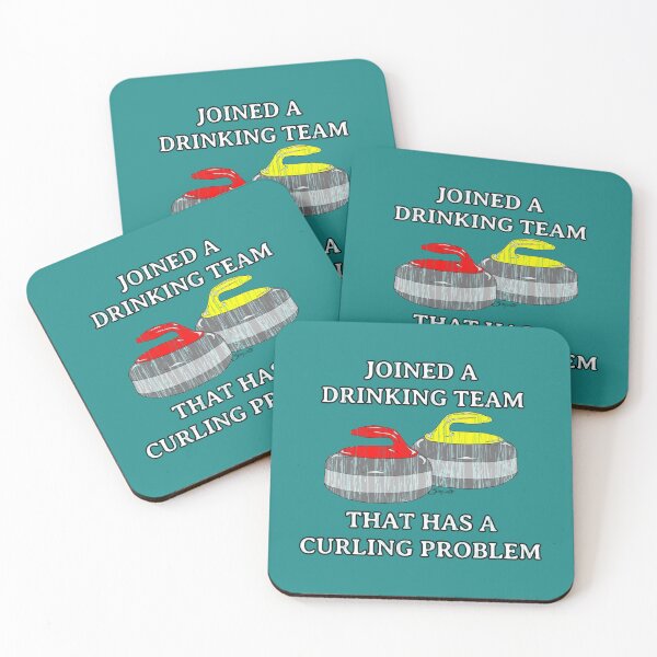 Item preview, Curling, Joined a drinking team   designed and sold by InkAndBeats.