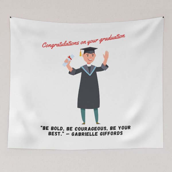 Item preview, Happy Graduation - Be Bold, Be courageous designed and sold by Hinny8.