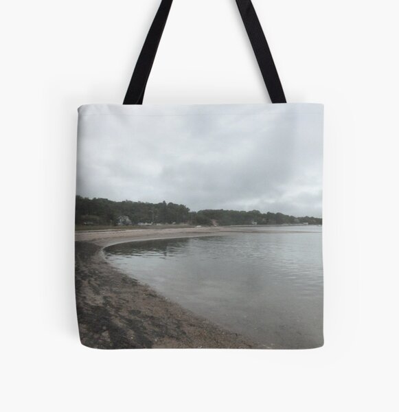 Cloudy Shoreline All Over Print Tote Bag