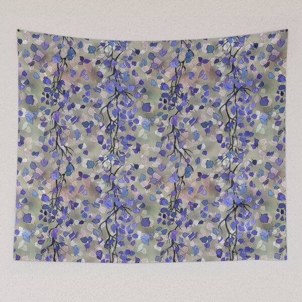 Item preview, Tree twigs, leaves, autumn pattern, painting. designed and sold by UVI-CA.