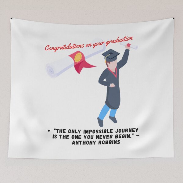 Item preview, Happy Graduation - The Only impossible Journey designed and sold by Hinny8.