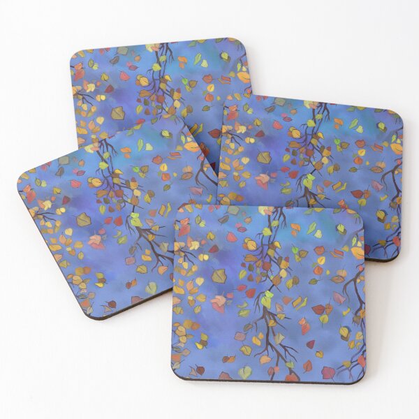 Item preview, Tree twigs, leaves, autumn pattern, painting. designed and sold by UVI-CA.