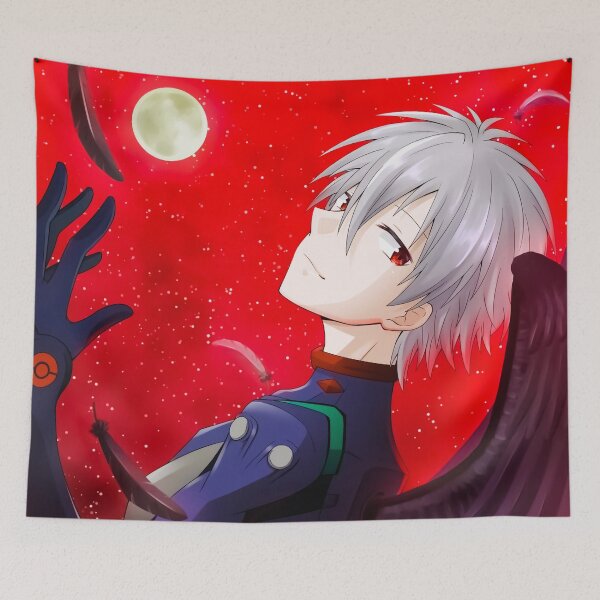 Item preview,  Kaworu Nagisa Neon Genesis Evangelion designed and sold by paolaxcarrot.
