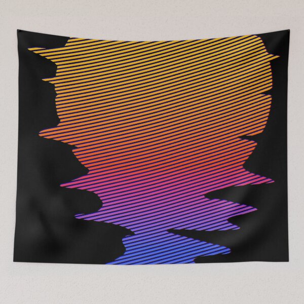 Item preview, Vaporwave Sunset - Retro Vaporwave Art - Modern Abstract Geometric Art designed and sold by jacnotjac.