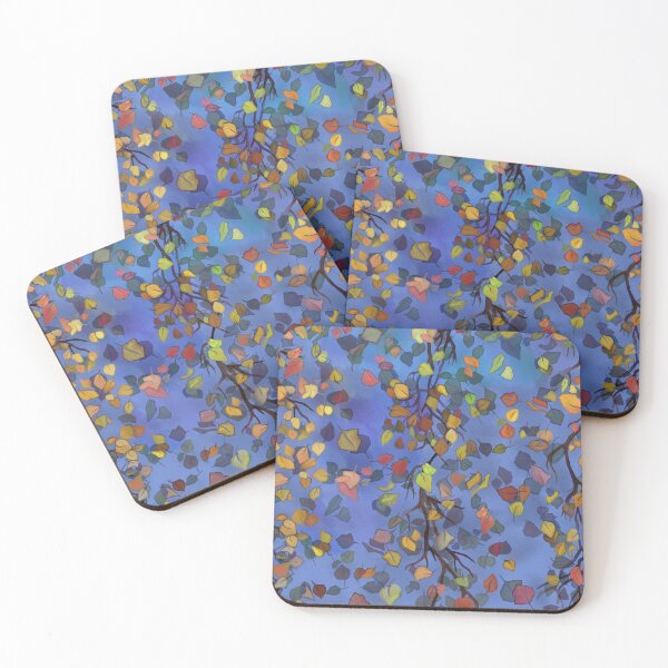Item preview,  Tree twigs, leaves, autumn pattern, painting. designed and sold by UVI-CA.
