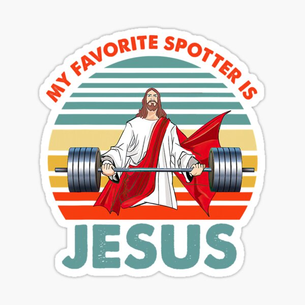 Jesus Is My Spotter T Shirt Gym Workout Weightlifting God