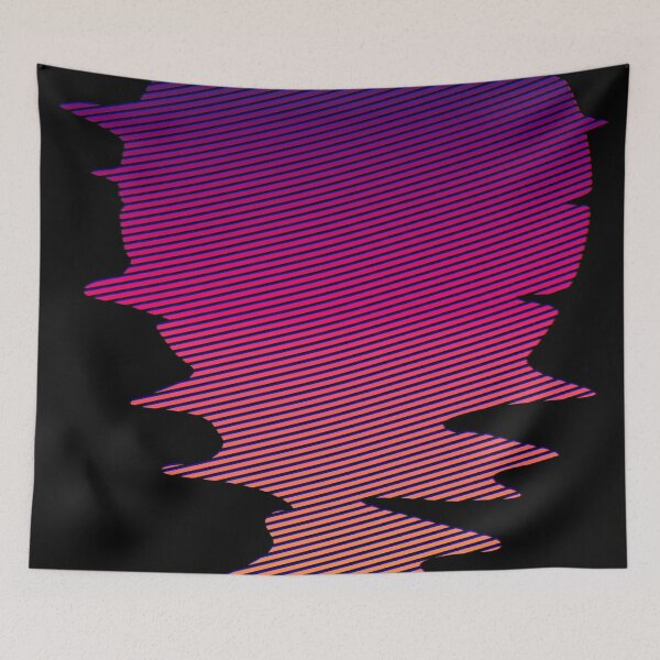 Item preview, Vaporwave Sunset - Retro Vaporwave Art - Modern Abstract Geometric Art designed and sold by jacnotjac.