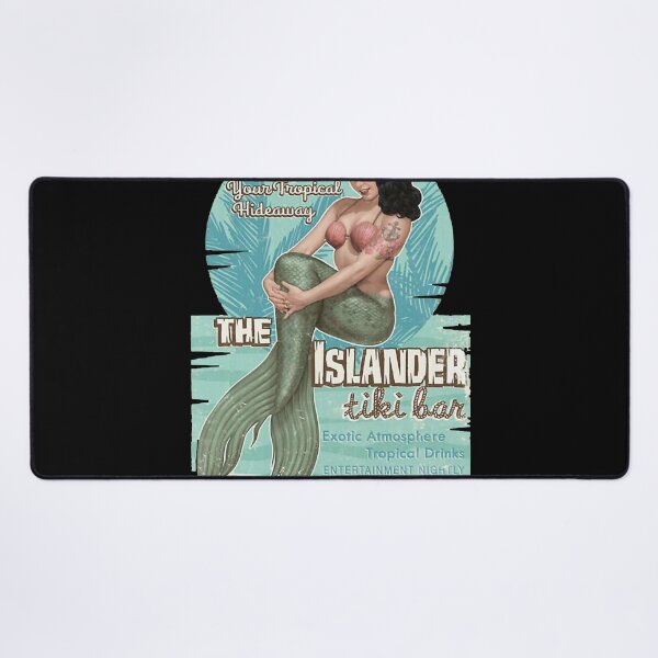 Item preview, The Islander Tiki Bar - Bettie Page Mermaid Classic T-Shirt designed and sold by medinvhkeysb.