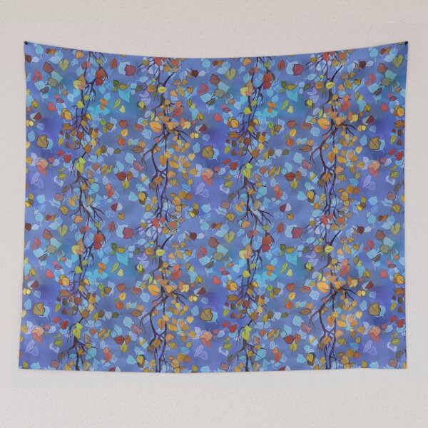 Item preview, Tree twigs, leaves, autumn pattern, painting. designed and sold by UVI-CA.