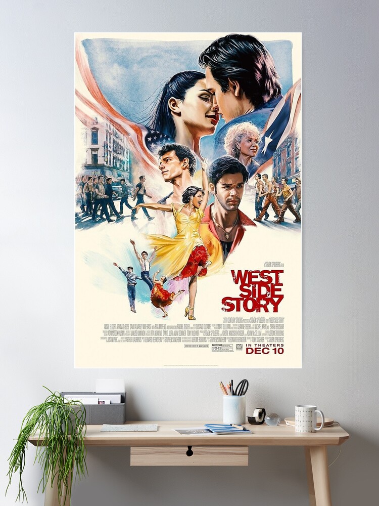 Affiche West Side Story 1961, reproduction HD, vintage cinéma, film