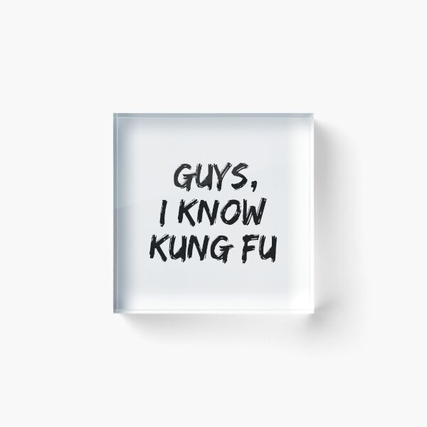 Item preview, Guys I Know Kung Fu Chuck Bartowski designed and sold by allysmar.