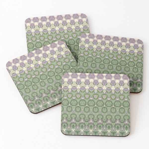 Item preview, Vintage Lilac Abstract Floral Wallpaper Pattern designed and sold by SeaChangeDesign.