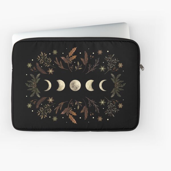 Moonlit Garden-Winter Brown Laptop Sleeve
