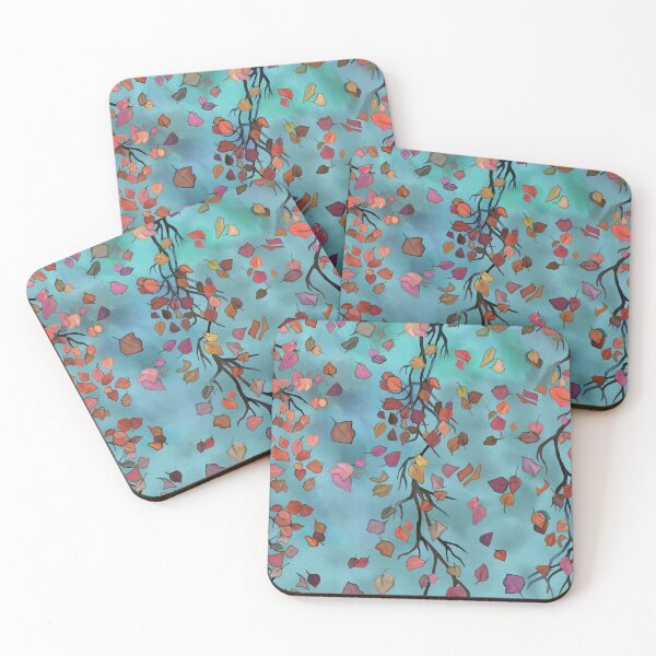Item preview, Tree twigs, leaves, autumn pattern, painting. designed and sold by UVI-CA.