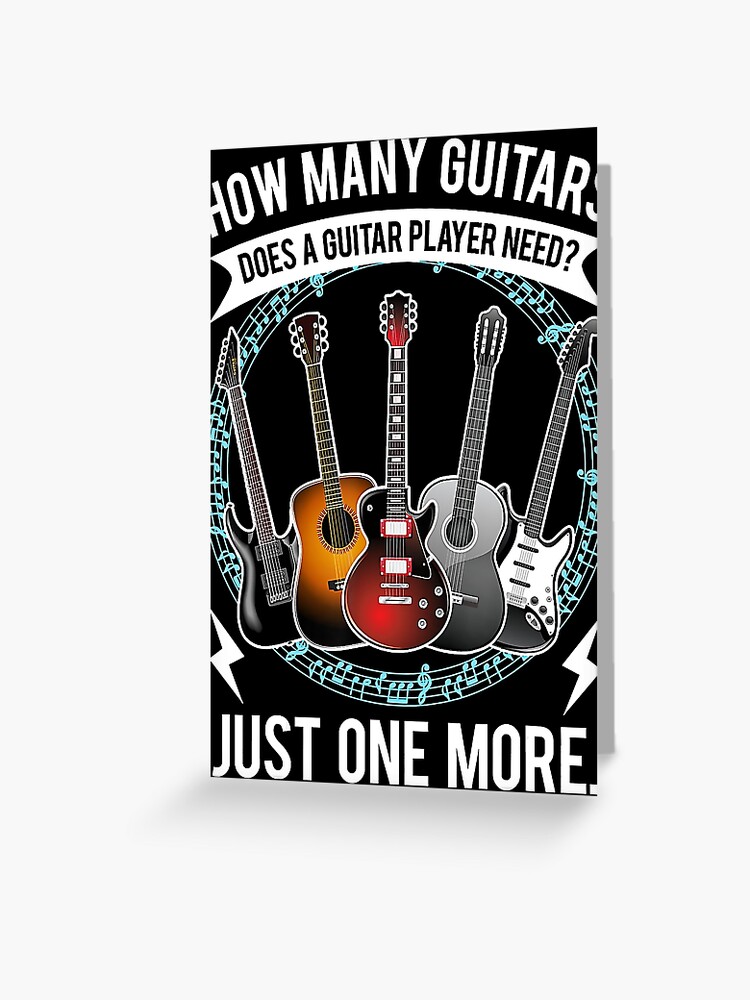 Carte de vœux for Sale avec l'œuvre « Guitare Combien De Guitares
