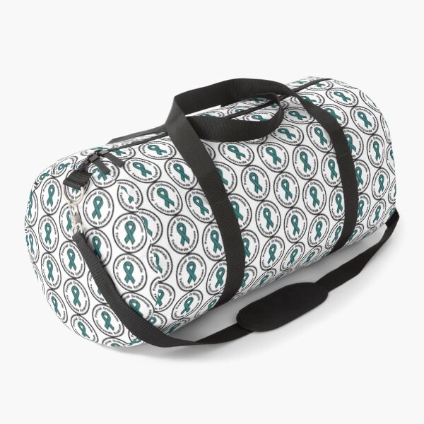 Item preview, Postural Orthostatic Tachycardia Syndrome Dysautonomia Teal Ribbon patch designed and sold by Zebra-and-Dog.