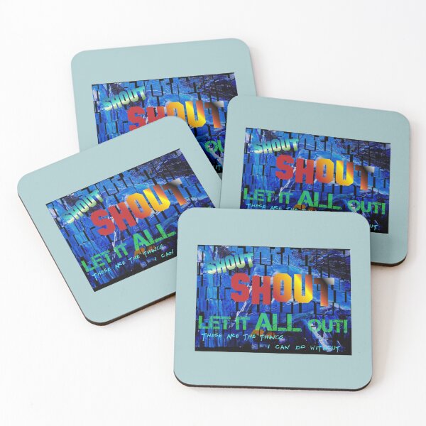 Item preview, Shout, Shout, Let it All Out, These Are the Things I Can do Without - funky background designed and sold by thesaltonseas.