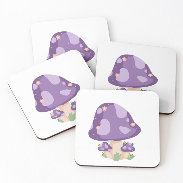 Item preview, Cute Fantasy Mushroom - Purple designed and sold by Softcoffeedays.