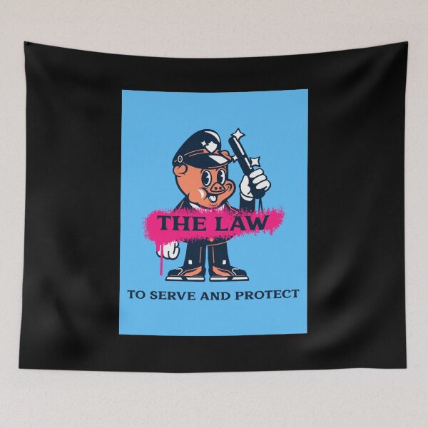 Item preview, To serve and protect art pig cartoon designed and sold by Gilbertbara.