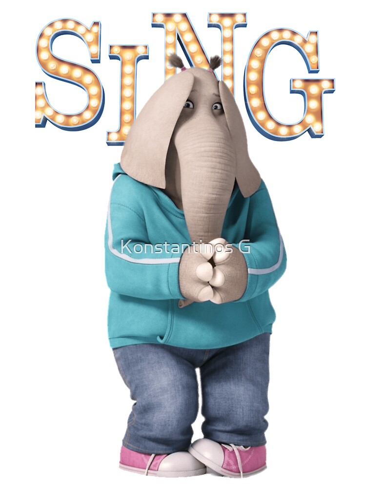 Meena The Elephant From Sing Official Cardboard Cutout Standee ...