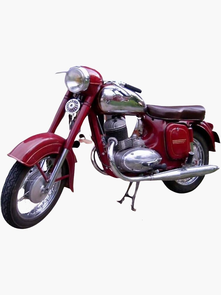 "Russian motorcycle JAWA" Sticker for Sale by JS-space | Redbubble