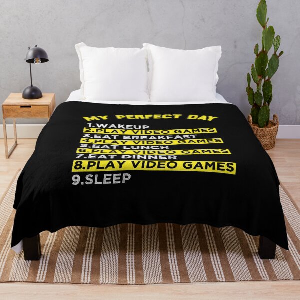 Item preview, My Perfect Day Video Games Quote designed and sold by medbdj.