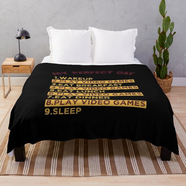 Item preview, My Perfect Day Video Games Quote designed and sold by medbdj.