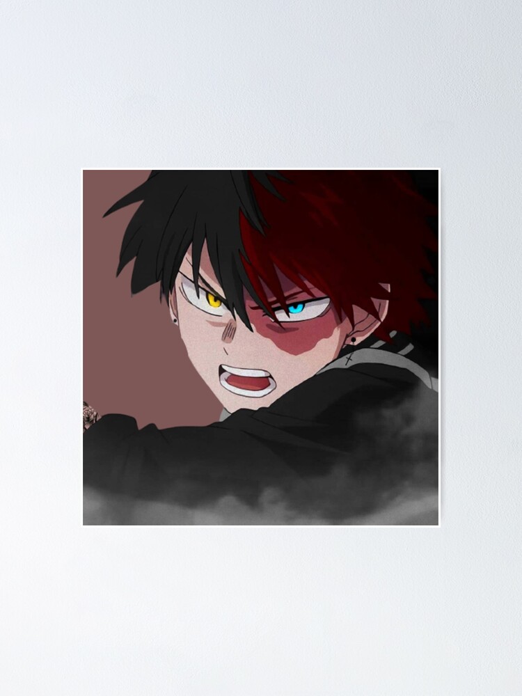 Todoroki Edgy Edit My Hero Academia Poster For Sale By Shaddykiddo Redbubble