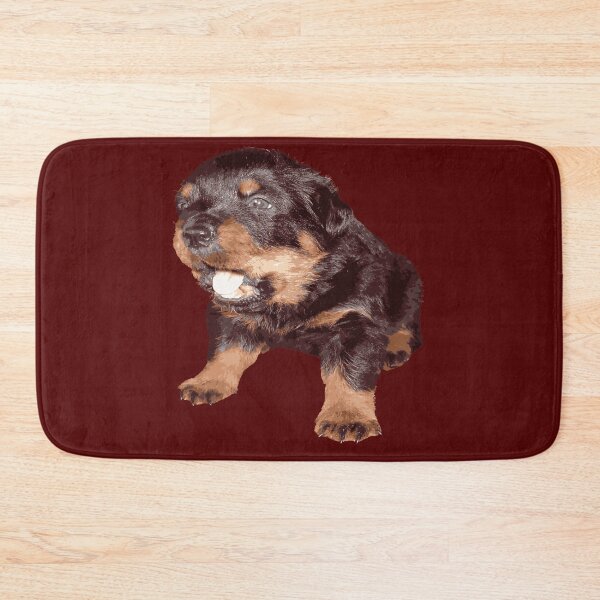 Item preview, Rottweiler Puppy with Shocked Open Mouth Expression  designed and sold by taiche.